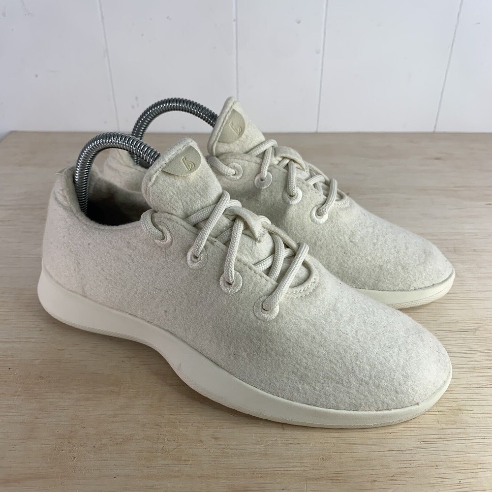 Allbirds Wool Runners White Running Shoes Sneakers Women's Size 9